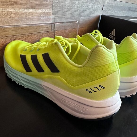 Adidas Mens SL20.2 M Running Shoes Used Yellow Blue Size Men 10 - Picture 2 of 16